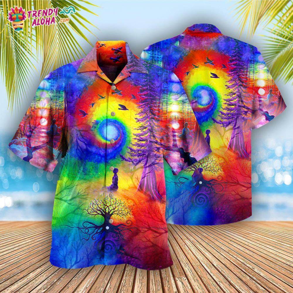Yoga Meditation Is Being In Tune With Your Inner Universe Hawaiian Shirt – Trendy Aloha