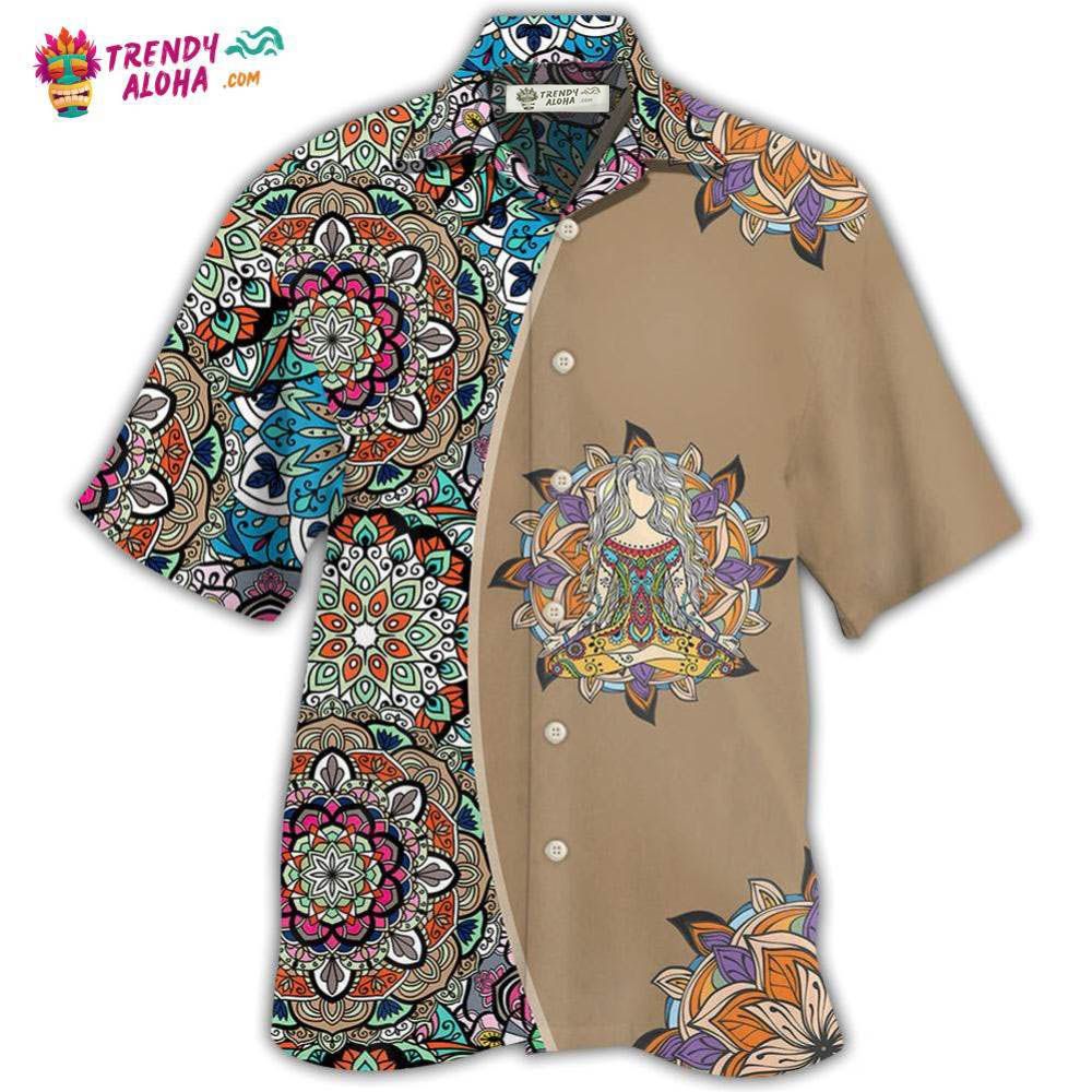 Yoga Quilt Style Hawaiian Shirt – Trendy Aloha