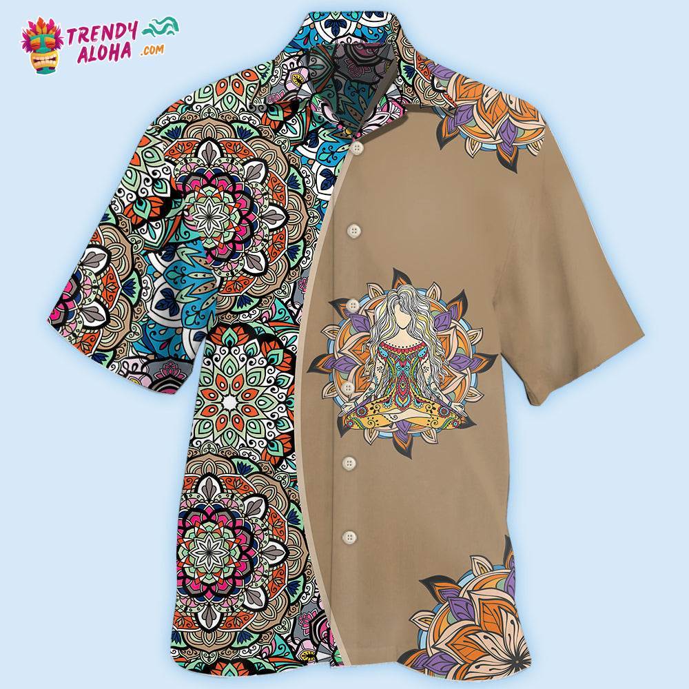 Yoga Quilt Style Hawaiian Shirt – Trendy Aloha