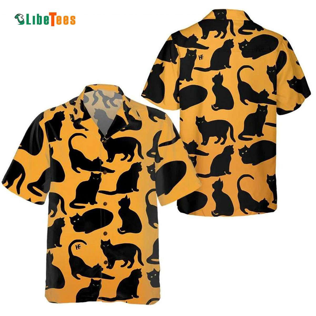 Yoga Vibe Cat Themed Summer Hawaiian Shirt Design