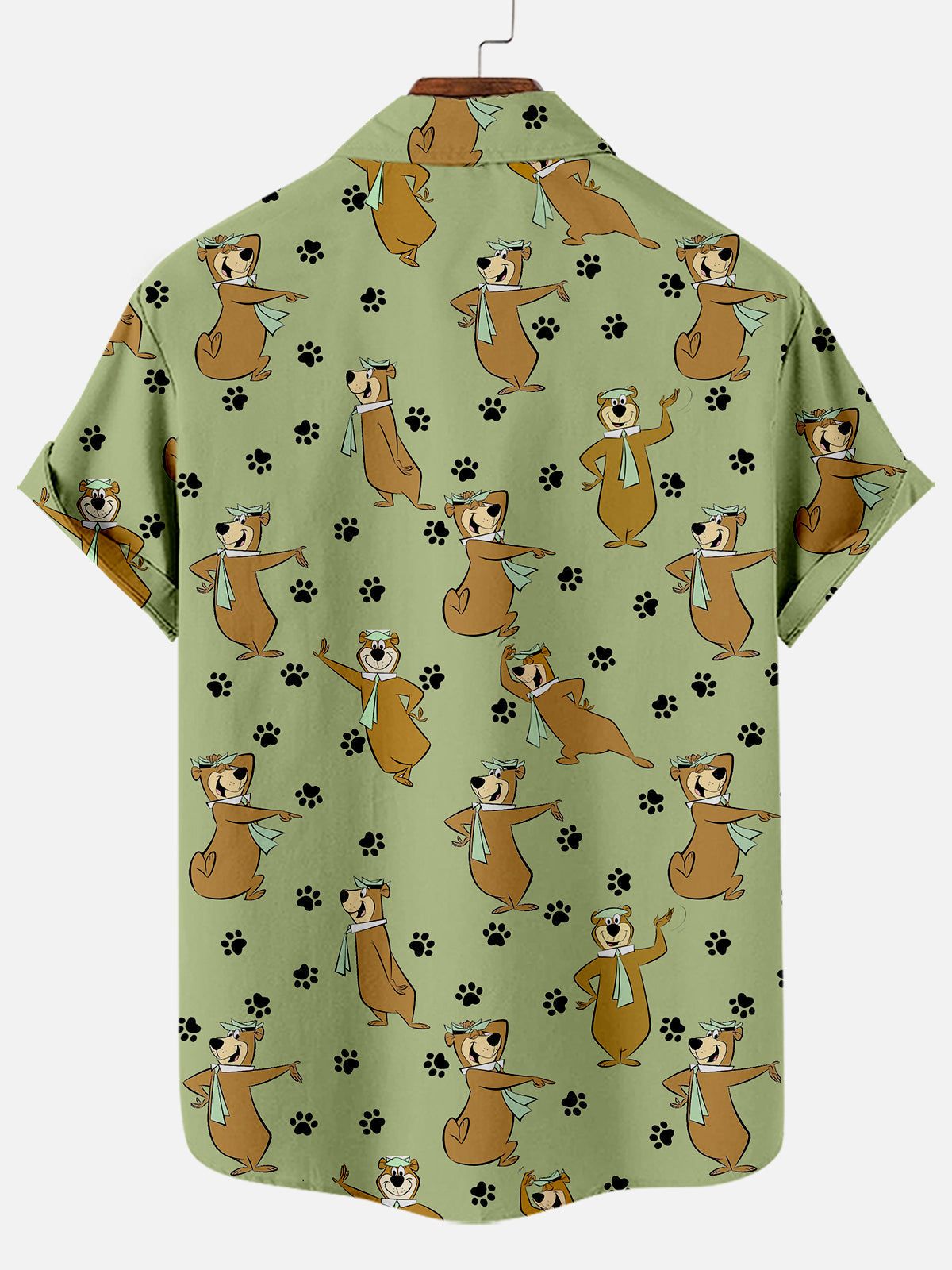 Yogi Bear Show Men’s Short Sleeve Hawaiian Shirt