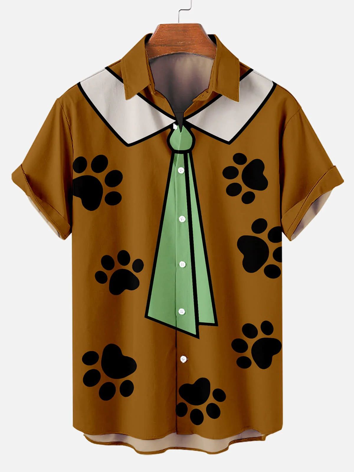 Yogi Bear Show Tie Men’s Short Sleeve Hawaiian Shirt Yogi Bear Show Tie Men’s Short Sleeve Hawaiian Shirt