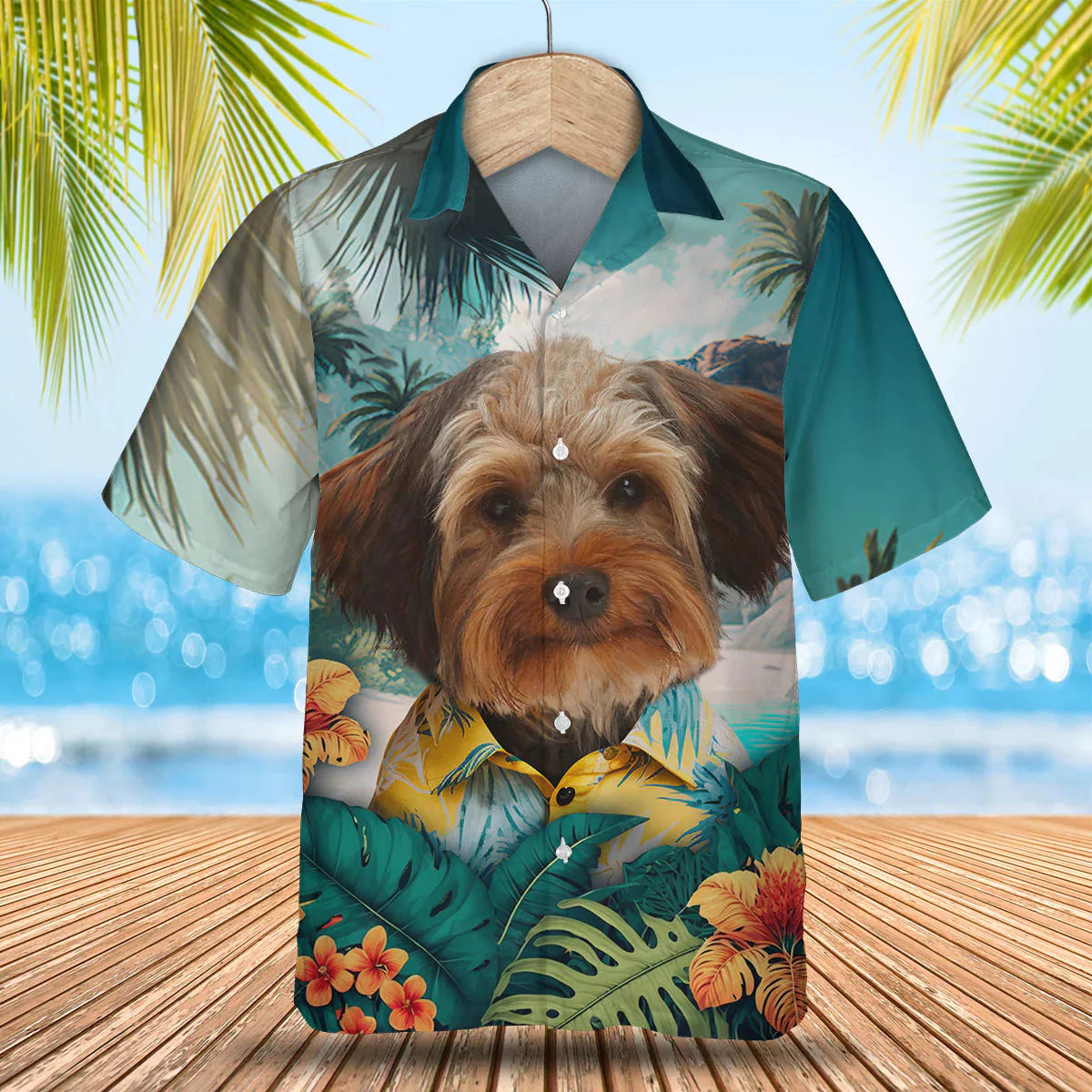 Yorkipoo 3D Trendy Hawaiian Shirt, Dog Lover Trendy Hawaiian Shirt, Summer Trendy Hawaiian Shirt For Men And Women