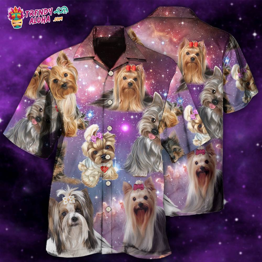 Yorkshire Terrier Mysterious Galaxy Hawaiian Shirt – Trendy Aloha