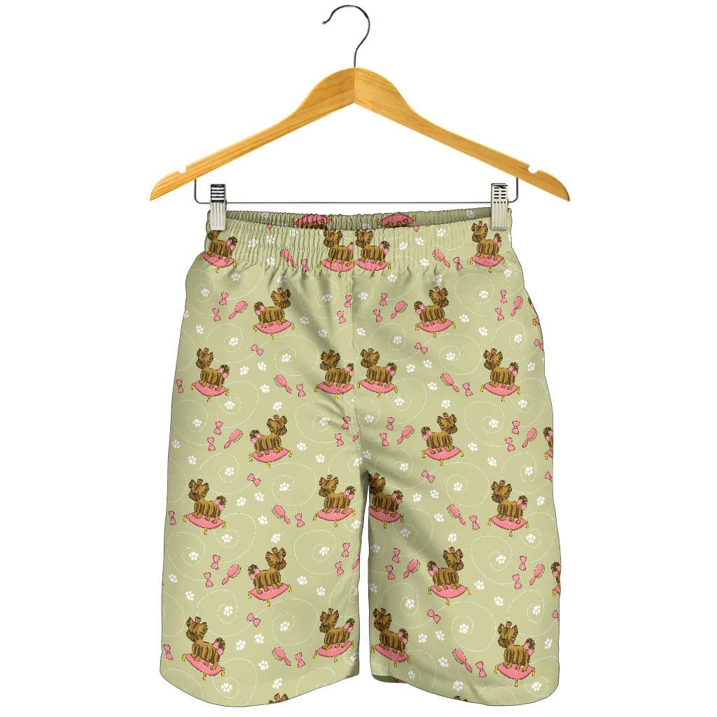 Yorkshire Terrier Pattern Print Design 01 For Men Women Kid Shorts