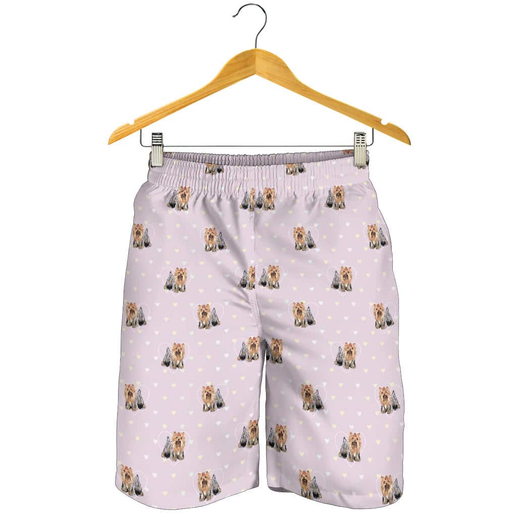 Yorkshire Terrier Pattern Print Design 02 For Men Women Kid Shorts