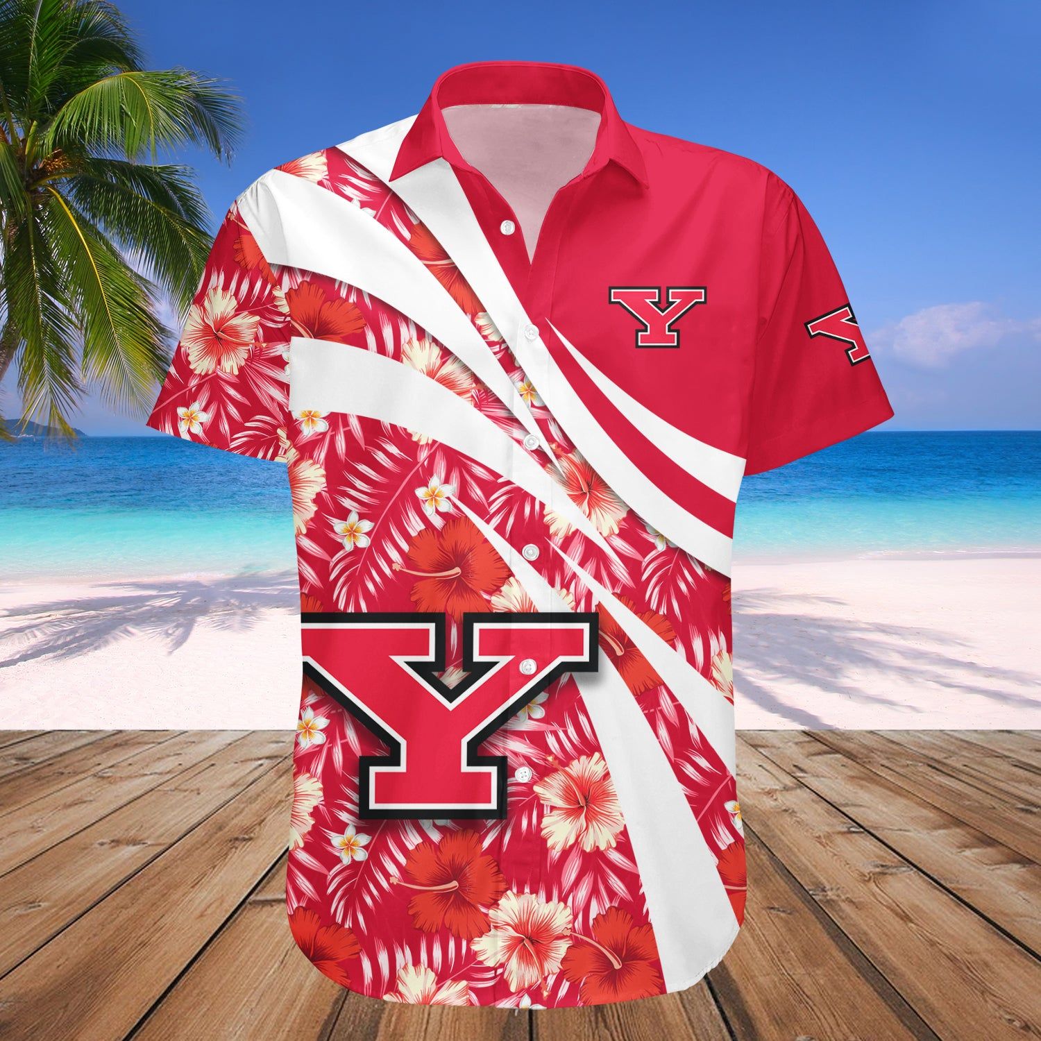 Youngstown State Penguins Hawaii Shirt Set Hibiscus Sport Style – NCAA