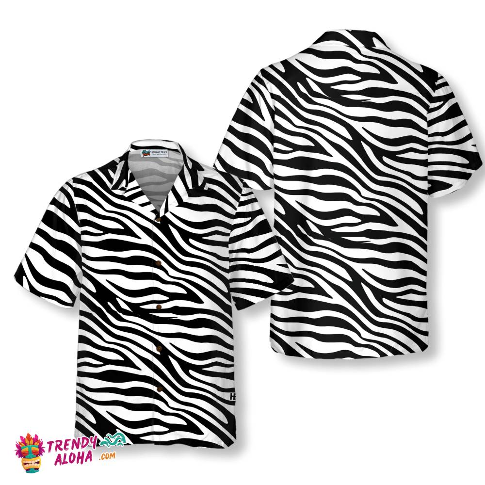 Zebra Pattern Hawaiian Shirt Zebra Pattern Hawaiian Shirt
