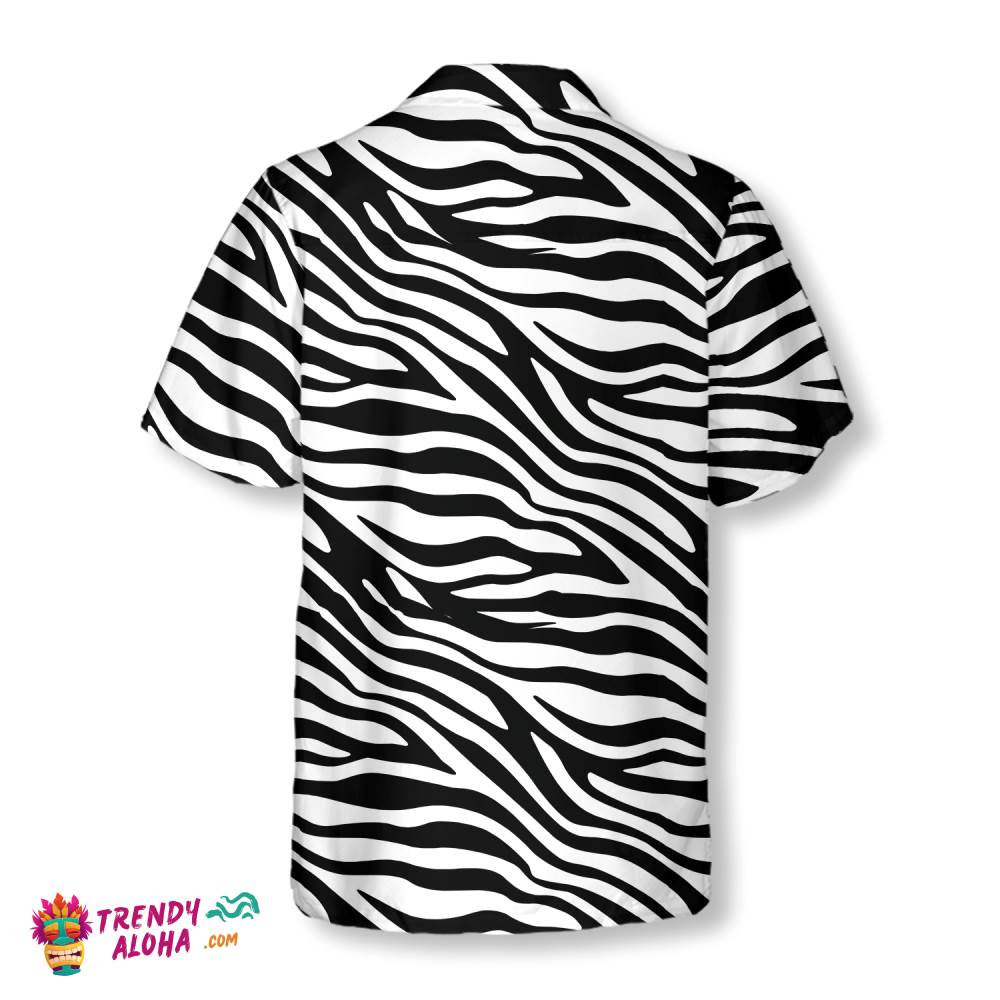 Zebra Pattern Hawaiian Shirt