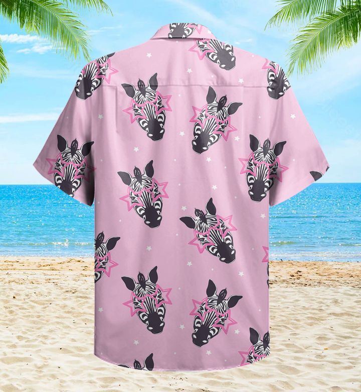 Zebra Pink Trendy Hawaiian Shirt 3D