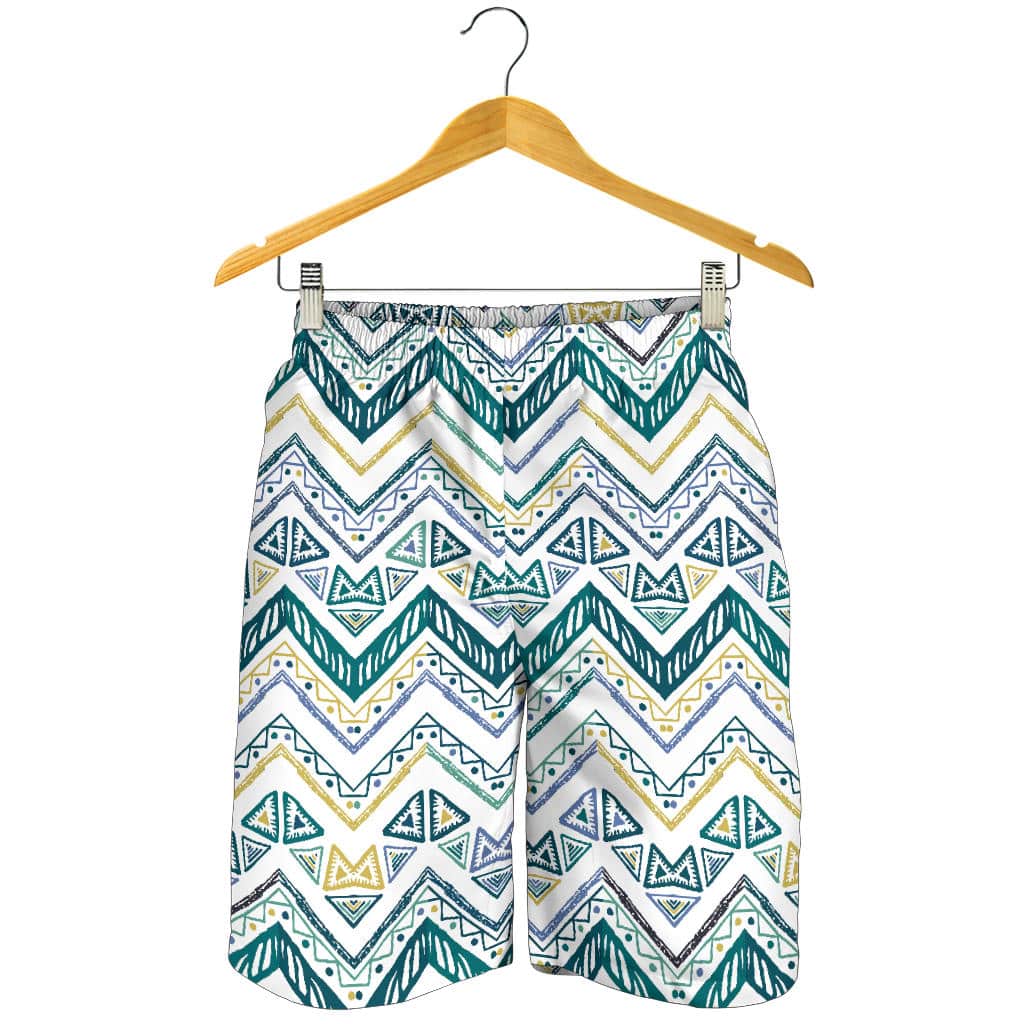 Zigzag Chevron Paint Design Pattern For Men Women Kid Shorts