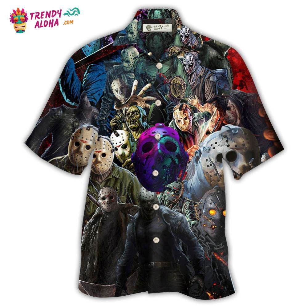 Zombie Seiral Killers Jason Zombie Hawaiian Shirt – Trendy Aloha Zombie Seiral Killers Jason Zombie Hawaiian Shirt – Trendy Aloha